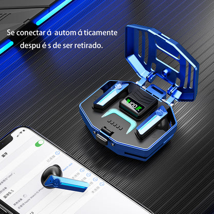 Auricular Bluetooth 5.3 con pantalla LED y puede cargar teléfonos