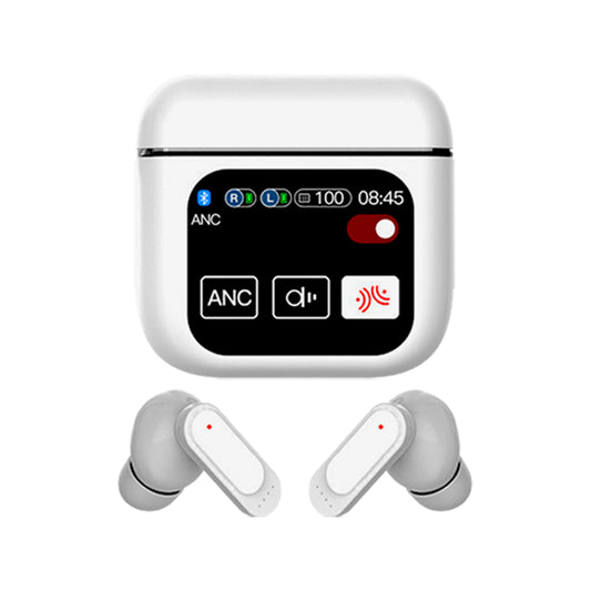 Bluetooth 5.4 LED Full-Color Touch Screen Earbuds Support Multiple Languages